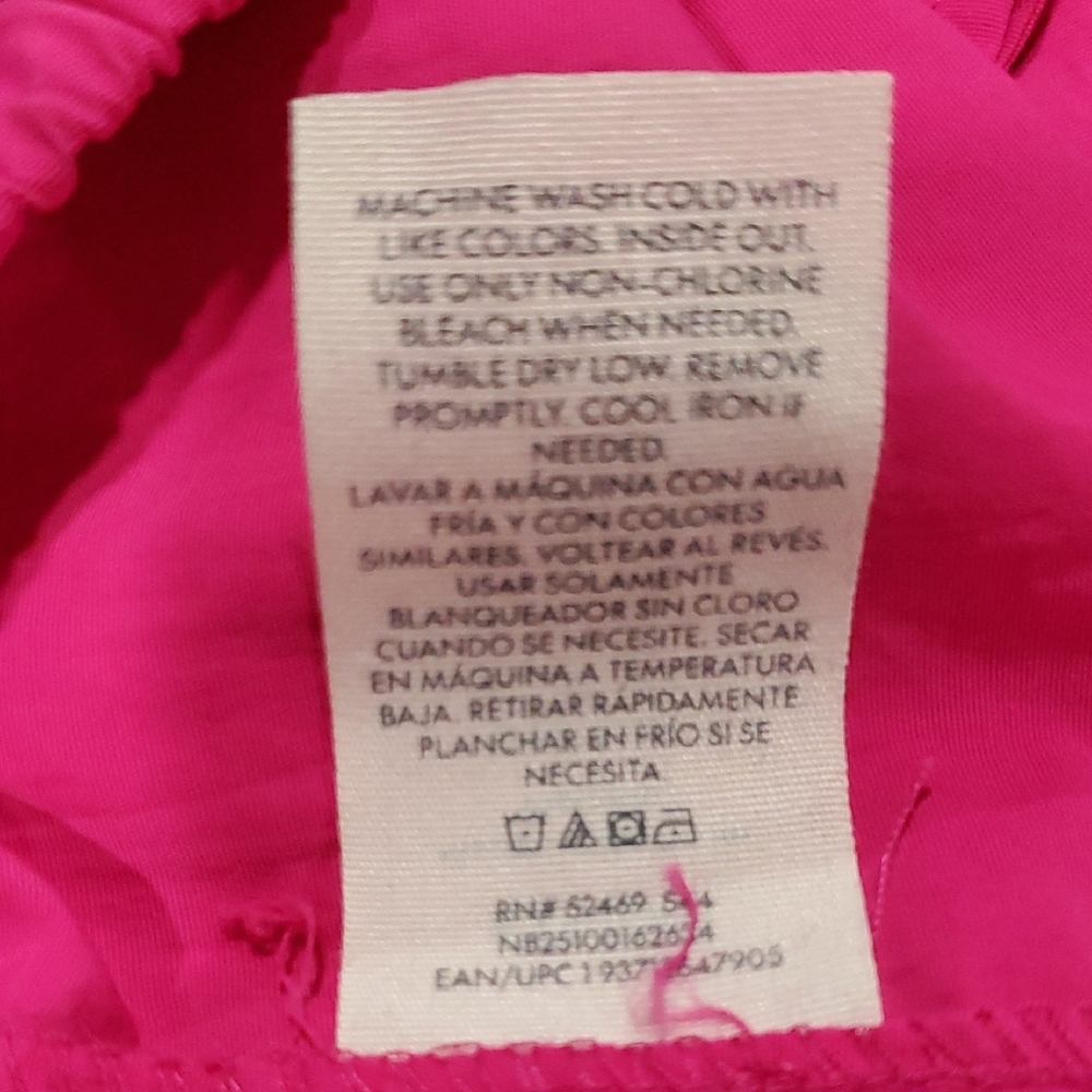 No Boundaries Hot Pink Cargo Nylon  Jogger Pants - Picture 14 of 15